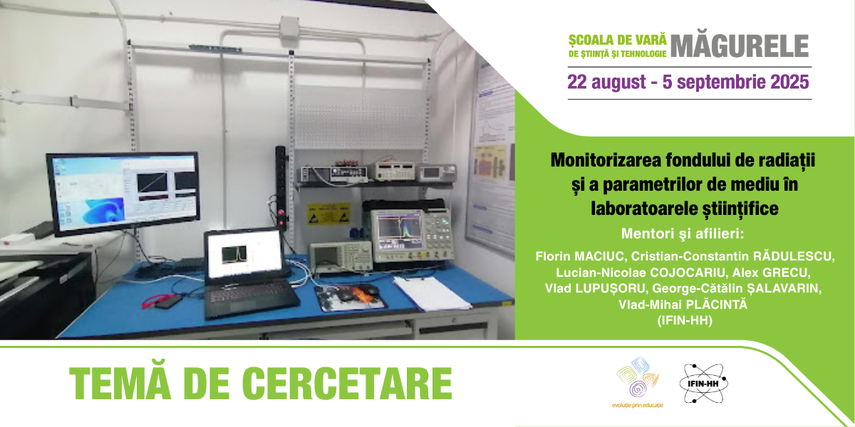 Monitorizarea fondului de radiații și a parametrilor de mediu în laboratoarele științifice