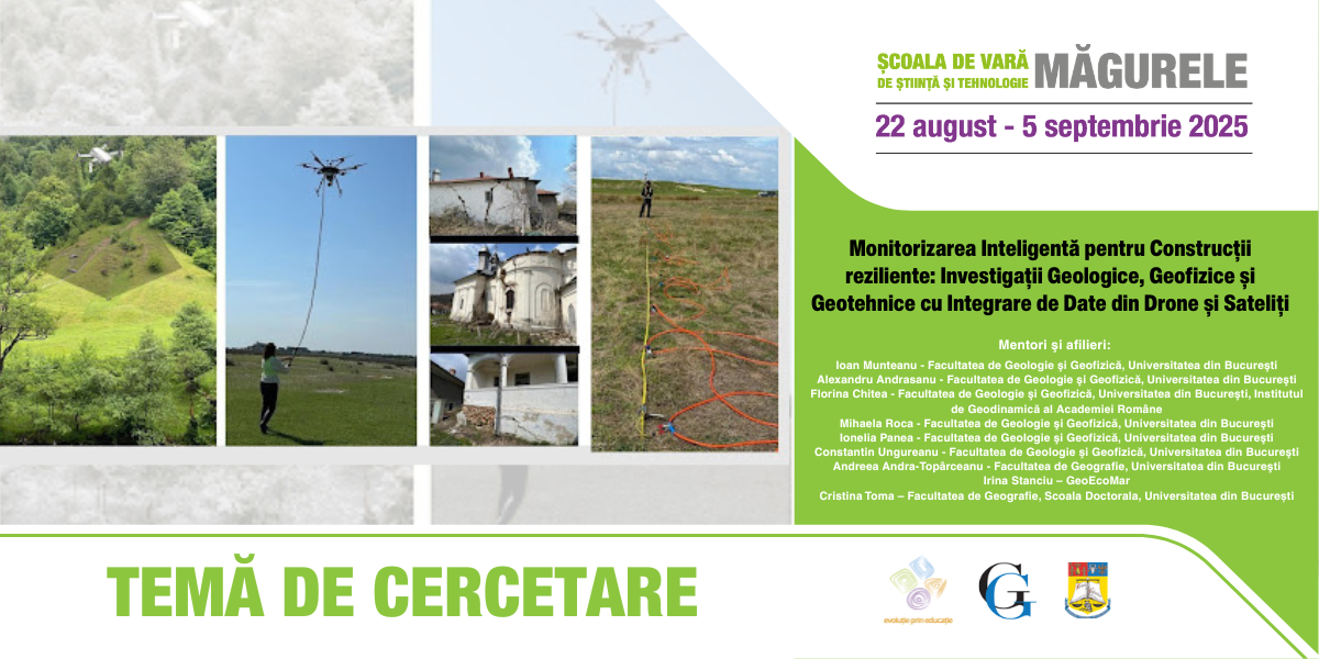Monitorizarea Inteligentă pentru Construcții reziliente: Investigații Geologice, Geofizice și Geotehnice cu Integrare de Date din Drone și Sateliți